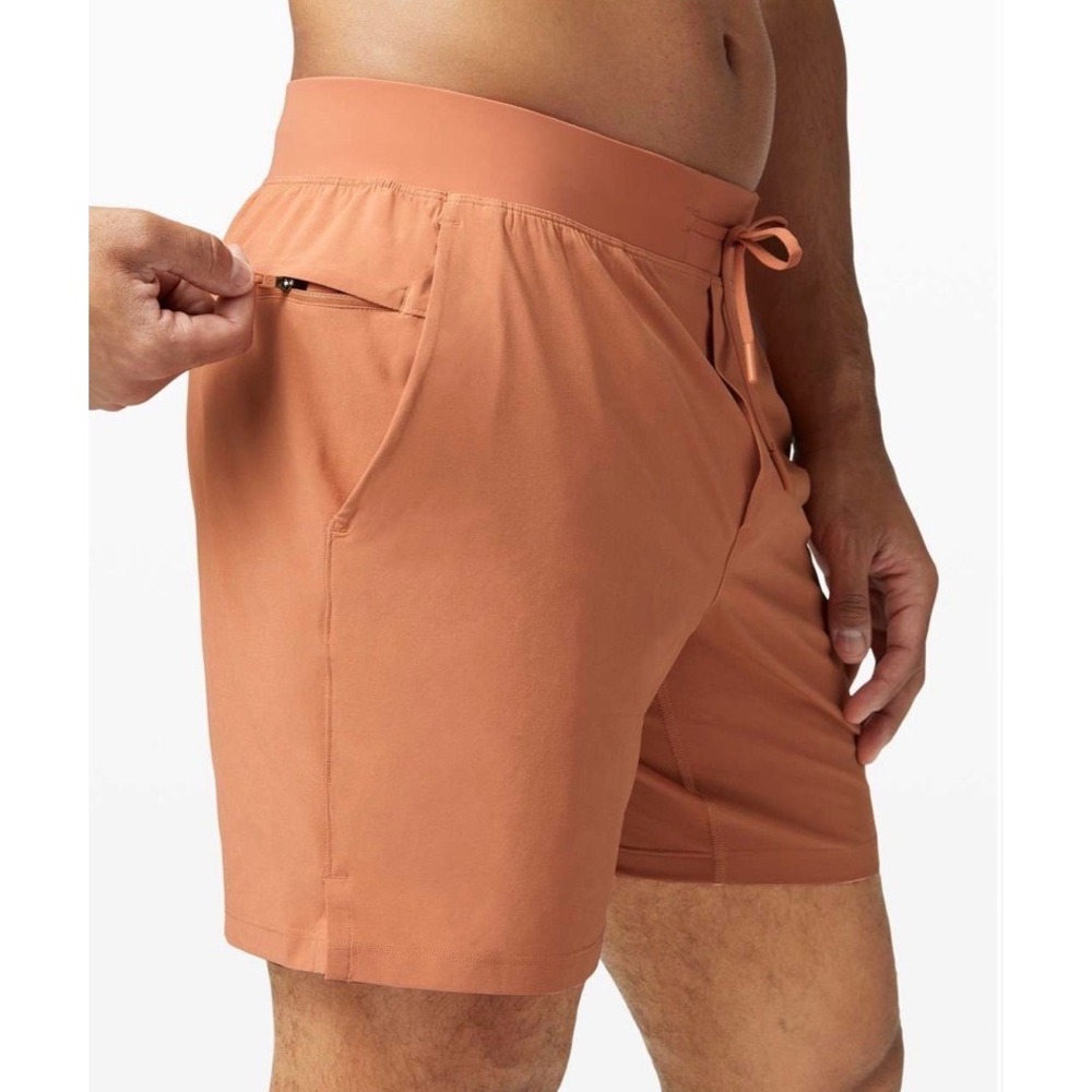 Lululemon‎ Mens THE Linerless Short 7" Sedona Sunset XL M7AKSS